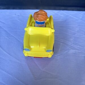 Little People Wheelies Car Retro Convertible Yellow Mattel 2019